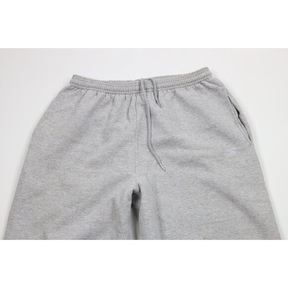 Vtg 90s Starter Mens Medium Distressed Cuffed Sweatpants Joggers Heather Gray - Picture 2 of 15